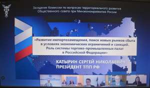 Президент ТПП Волгоградской области принял участие в обсуждении вопроса импортозамещения в рамках заседания Комиссии по вопросам территориального развития